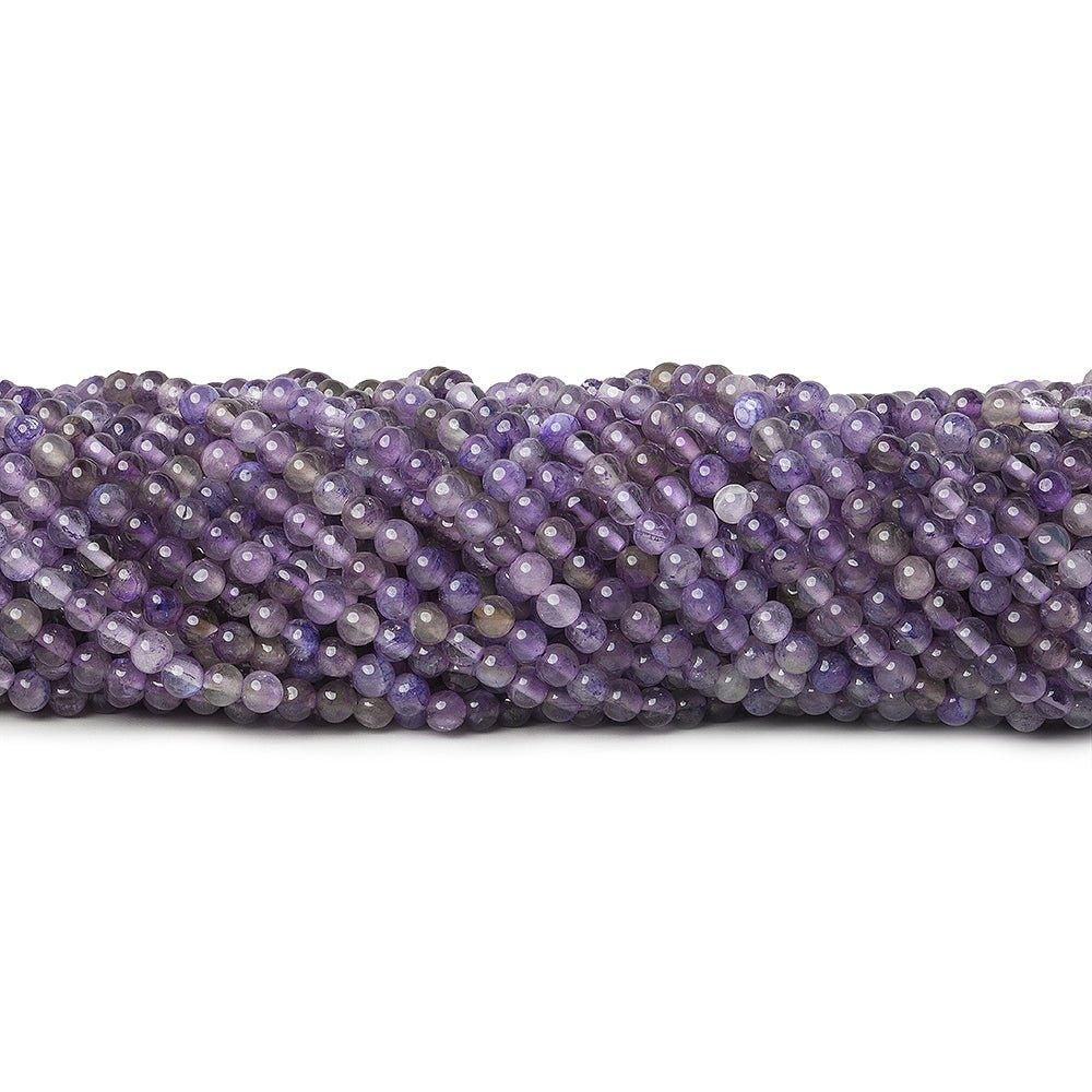 3-4mm Cape Amethyst plain round beads 15 inch 125 pieces - The Bead Traders