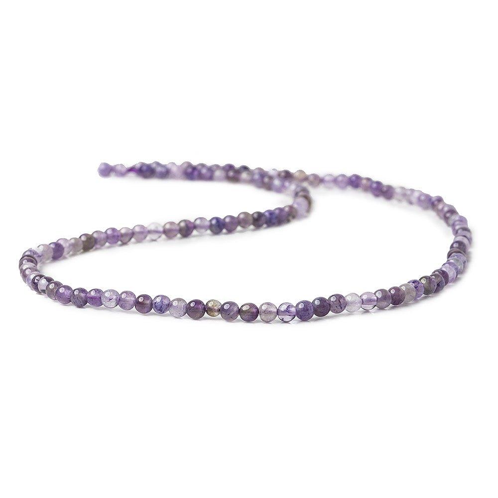 3-4mm Cape Amethyst plain round beads 15 inch 125 pieces - The Bead Traders