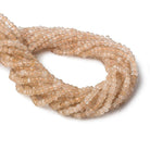 3-4mm Citrine faceted rondelle beads 13 inch 123 pieces - The Bead Traders