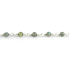 3-4mm Labradorite Round Silver Chain 32 pieces - The Bead Traders