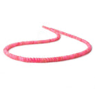 3-5.5mm Barbie Pink Ethiopian Opal faceted rondelle beads 18 inch 190 pieces - The Bead Traders