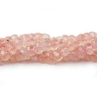 3-5.5mm Morganite faceted rondelle beads 16 inches 135 pieces AA - The Bead Traders