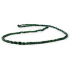 3-5mm Chrome Tourmaline Faceted Rondelle 19 inch 190 pcs - The Bead Traders