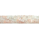 3-5mm Morganite Faceted Rondelle Beads 18 inch 200 pieces - The Bead Traders