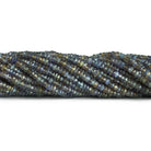 3-5mm Natural Bicolor Tanzanite Faceted Rondelles 18 inch 205 beads - The Bead Traders