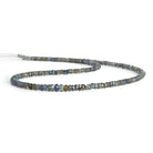 3-5mm Natural Bicolor Tanzanite Faceted Rondelles 18 inch 205 beads - The Bead Traders