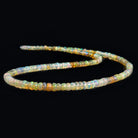 3-5mm Shaded Ethiopian Opal Plain Rondelle Beads 17 inch 200 pieces - The Bead Traders