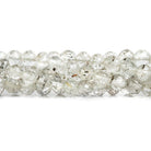 3-5mm White Topaz faceted round beads 18 inch 95 pieces - The Bead Traders