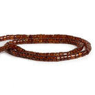 3-6mm Hessonite Garnet Plain Heishis 12 inch 105 beads - The Bead Traders