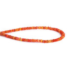 3-6mm Tangerine Ethiopian Opal Rondelles 8 inch 90 beads - The Bead Traders