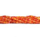 3-6mm Tangerine Ethiopian Opal Rondelles 8 inch 90 beads - The Bead Traders