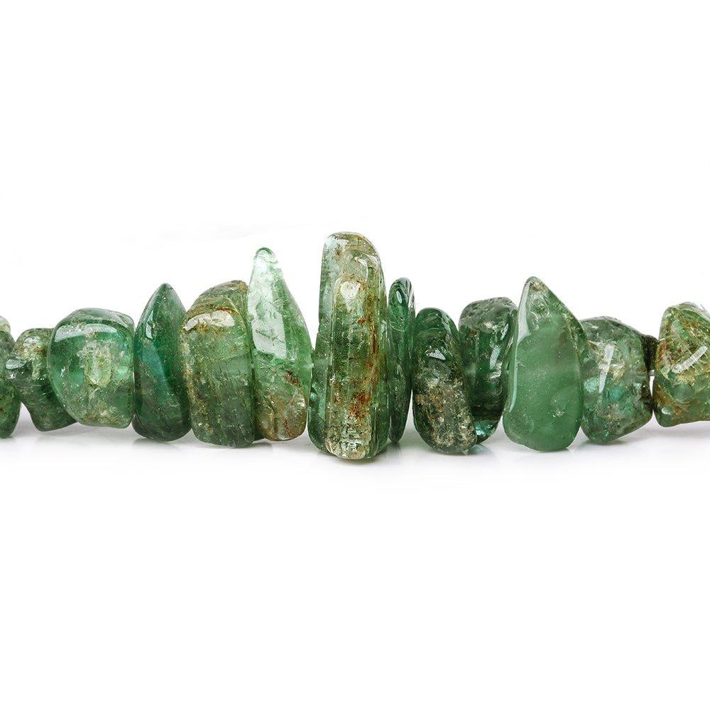 3-7mm Colombian Emerald chips 12 inches 149 Beads - The Bead Traders