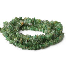 3-7mm Colombian Emerald chips 12 inches 149 Beads - The Bead Traders
