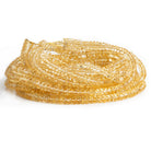 3-8mm Citrine Plain Rondelles 18 inch 180 beads AA - The Bead Traders