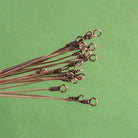 3 inch Copper Wire Wrapped Eyepin 22 Gauge 22 pieces - The Bead Traders