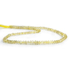 3-mm Lemon Quartz Faceted Rondelle Beads 14 inch 140 pieces - The Bead Traders
