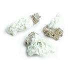 30x12mm Silver Leafed White Coral Pendants - Lot of 3 - The Bead Traders