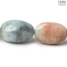 30x22-36x20mm Multi Beryl straight drilled plain nuggets 16 inch 12 large hole beads - The Bead Traders