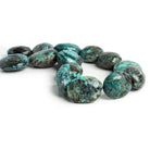 30x24mm Turquoise Plain Nuggets 16 inch 13 beads - The Bead Traders