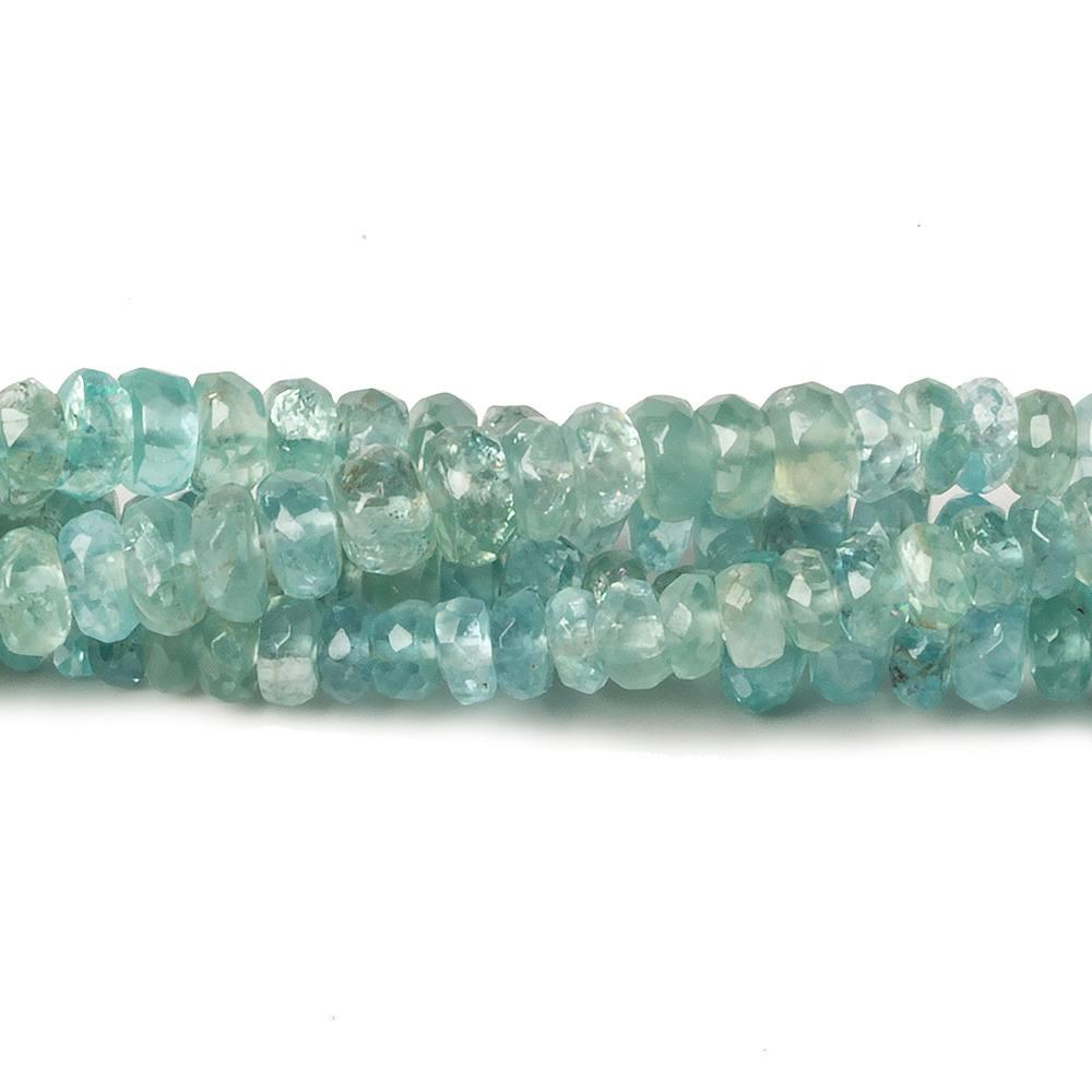 3.5-4mm Apatite Faceted Rondelle 16 inch 190 pieces - The Bead Traders