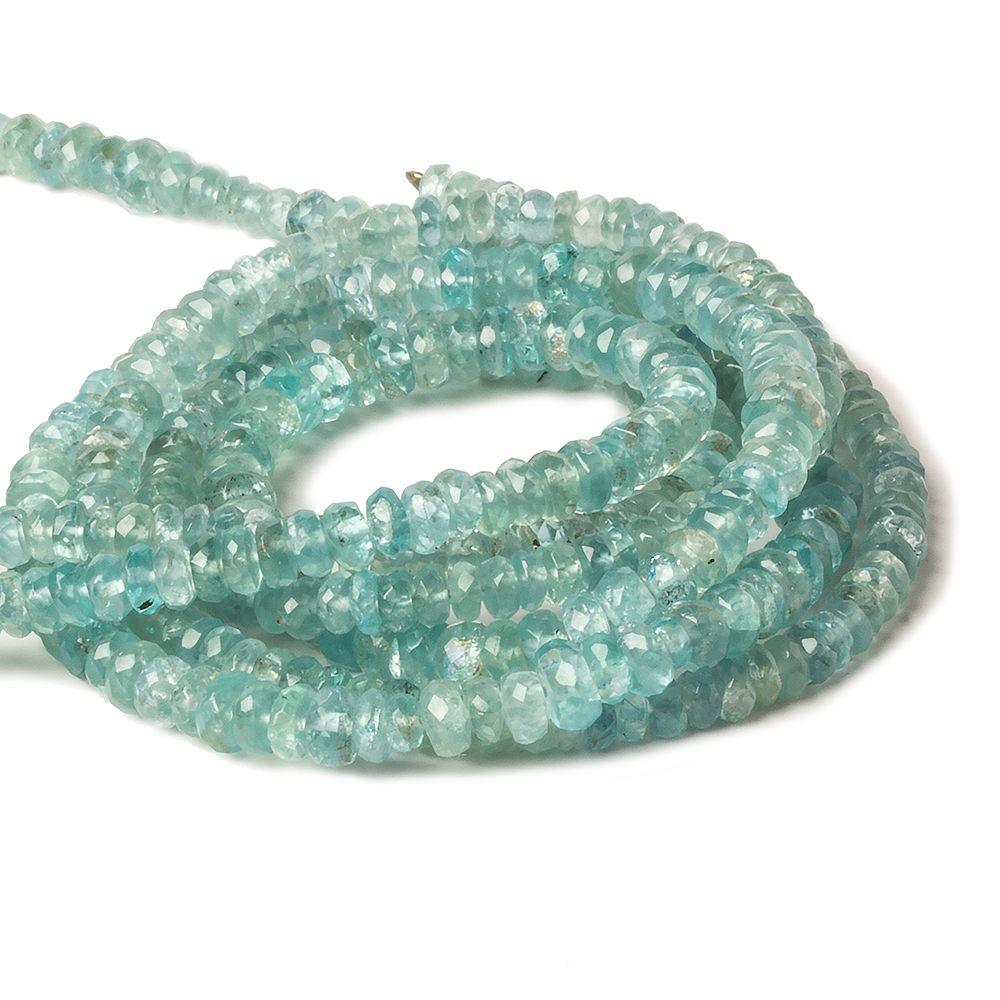 3.5-4mm Apatite Faceted Rondelle 16 inch 190 pieces - The Bead Traders