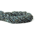 3.5-4mm Indigo Labradorite faceted rondelles 13 inch 117 beads - The Bead Traders