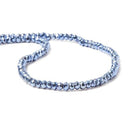 3.5-4mm Metallic Periwinkle Blue plated Pyrite faceted rondelle Beads 104 pcs - The Bead Traders