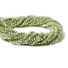 3.5-4mm Metallic Spring Green plated Pyrite faceted rondelle Beads 115 pcs - The Bead Traders