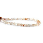 3.5-4mm Multi Topaz native faceted rondelle 8 inch 82 beads - The Bead Traders