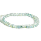 3.5-4mm Mystic Aquamarine Faceted Rondelles 14 inch 155 beads - The Bead Traders