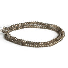 3.5-4mm Mystic Smoky Quartz Faceted Rondelles 13 inch 120 beads - The Bead Traders
