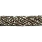 3.5-4mm Mystic Smoky Quartz Faceted Rondelles 13 inch 120 beads - The Bead Traders
