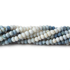 3.5-4mm Owyhee Opal faceted rondelle beads 13 inch 90 pieces - The Bead Traders