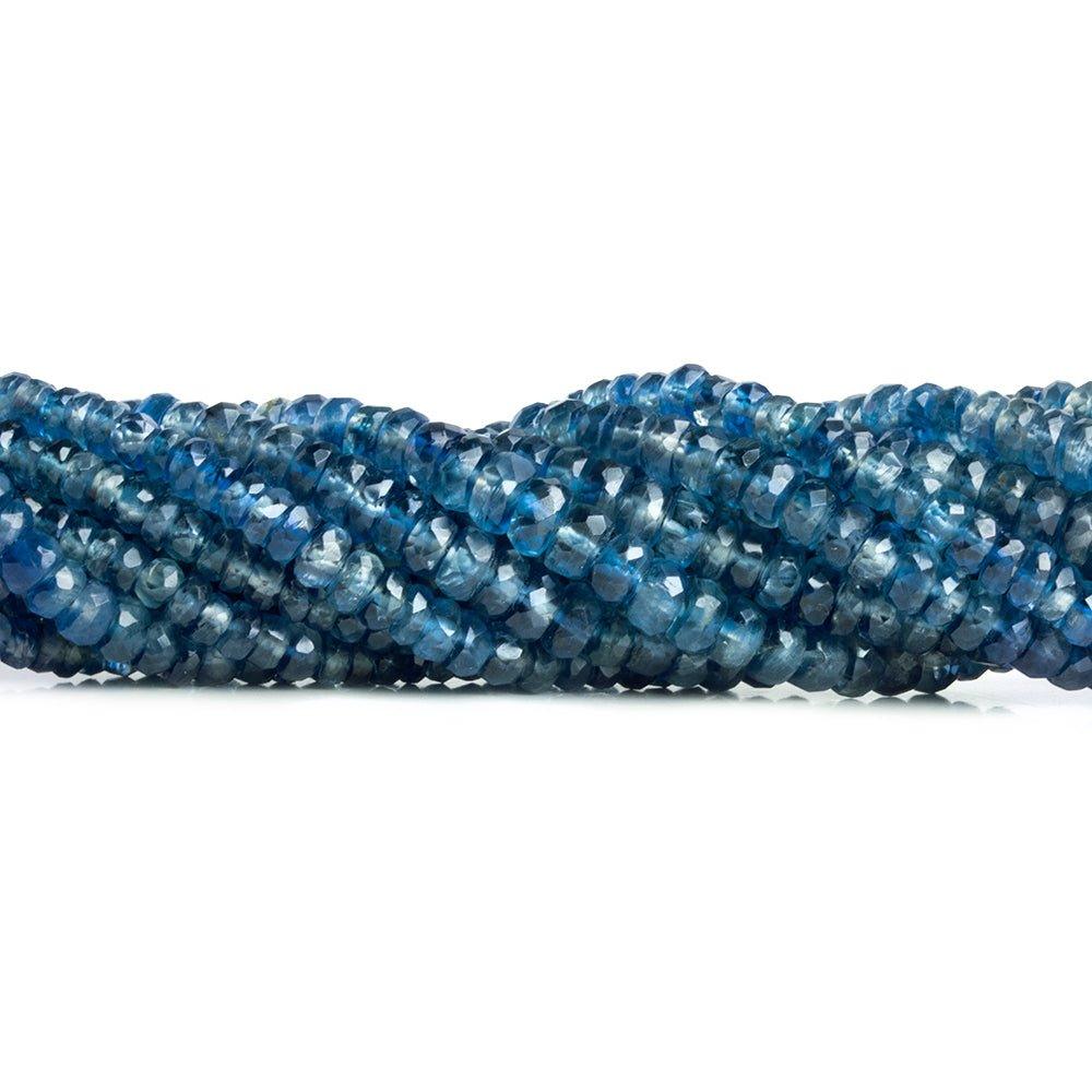 3.5-5.5mm Kyanite Faceted Rondelle Beads 17 inch 210 pieces - The Bead Traders