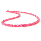 3.5-5.5mm Lilac & Pink Ethiopian Opal faceted rondelles 18 inch 240 beads - The Bead Traders