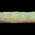 3.5-5mm Ethiopian Opal Faceted Rondelle Beads 16 inch 210 pieces - The Bead Traders