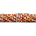 3.5-5mm Sunstone Handcut Rounds 12 inch 70 pieces - The Bead Traders