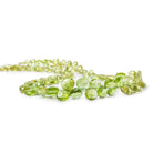 3.5-9mm Peridot faceted heart briolette beads 16 inch 103 pieces - The Bead Traders