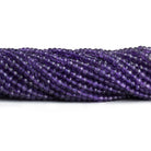 3.5mm African Amethyst Microfaceted Round Beads 12 inch 95 pieces - The Bead Traders