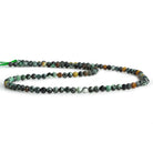 3.5mm African Turquoise Microfaceted Rounds 16 inch 115 beads - The Bead Traders