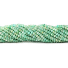 3.5mm Amazonite faceted rondelles 13 inch 115 beads - The Bead Traders