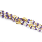 3.5mm Amethyst Rondelle Gold Chain - Lot of 3ft 5 inches - The Bead Traders
