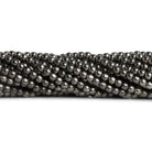 3.5mm Black Gold Plated Copper Rounds 8 inch 65 beads - The Bead Traders
