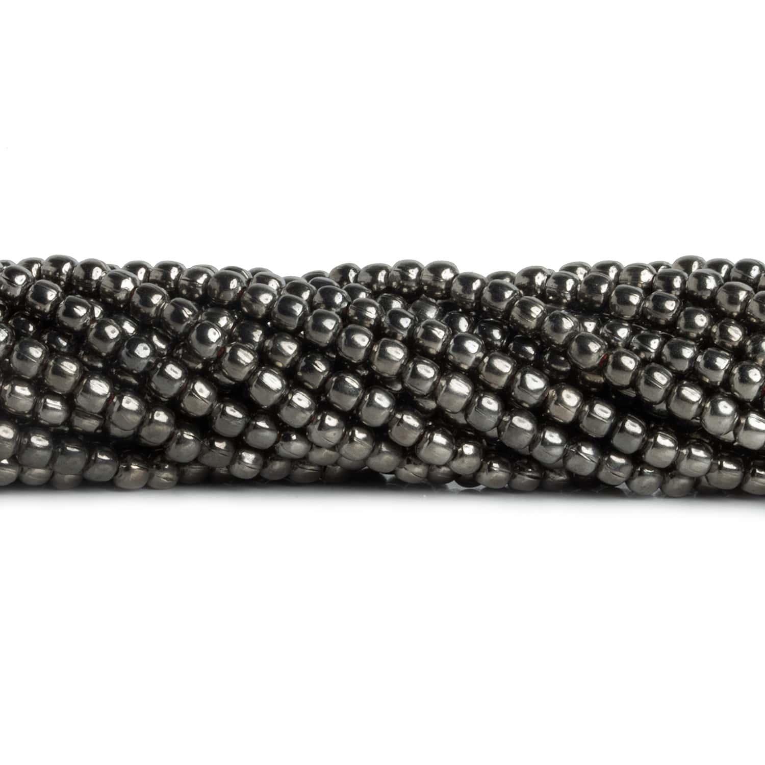 3.5mm Black Gold Plated Copper Rounds 8 inch 65 beads - The Bead Traders