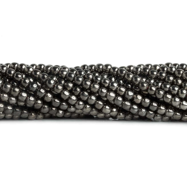 3.5mm Black Gold Plated Copper Rounds 8 inch 65 beads