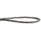 3.5mm Black Gold Plated Copper Rounds 8 inch 65 beads - The Bead Traders