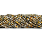 3.5mm Bumblebee Jasper Faceted Rondelles 12 inch 125 beads - The Bead Traders