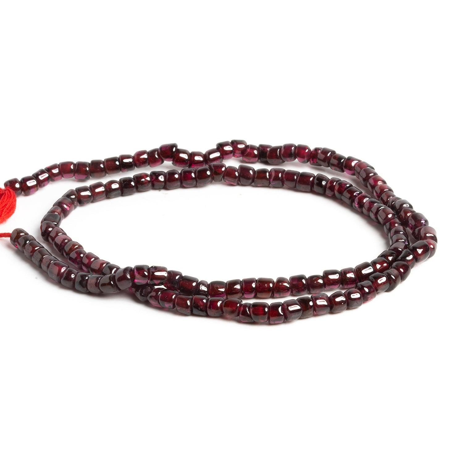 3.5mm Garnet Handcut Heishis 12 inch 125 beads - The Bead Traders