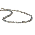 3.5mm Labradorite faceted rondelle beads 13 inch 130 pieces - The Bead Traders