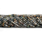 3.5mm Multi Gemstone Microfaceted Rounds 16 inch 115 beads - The Bead Traders